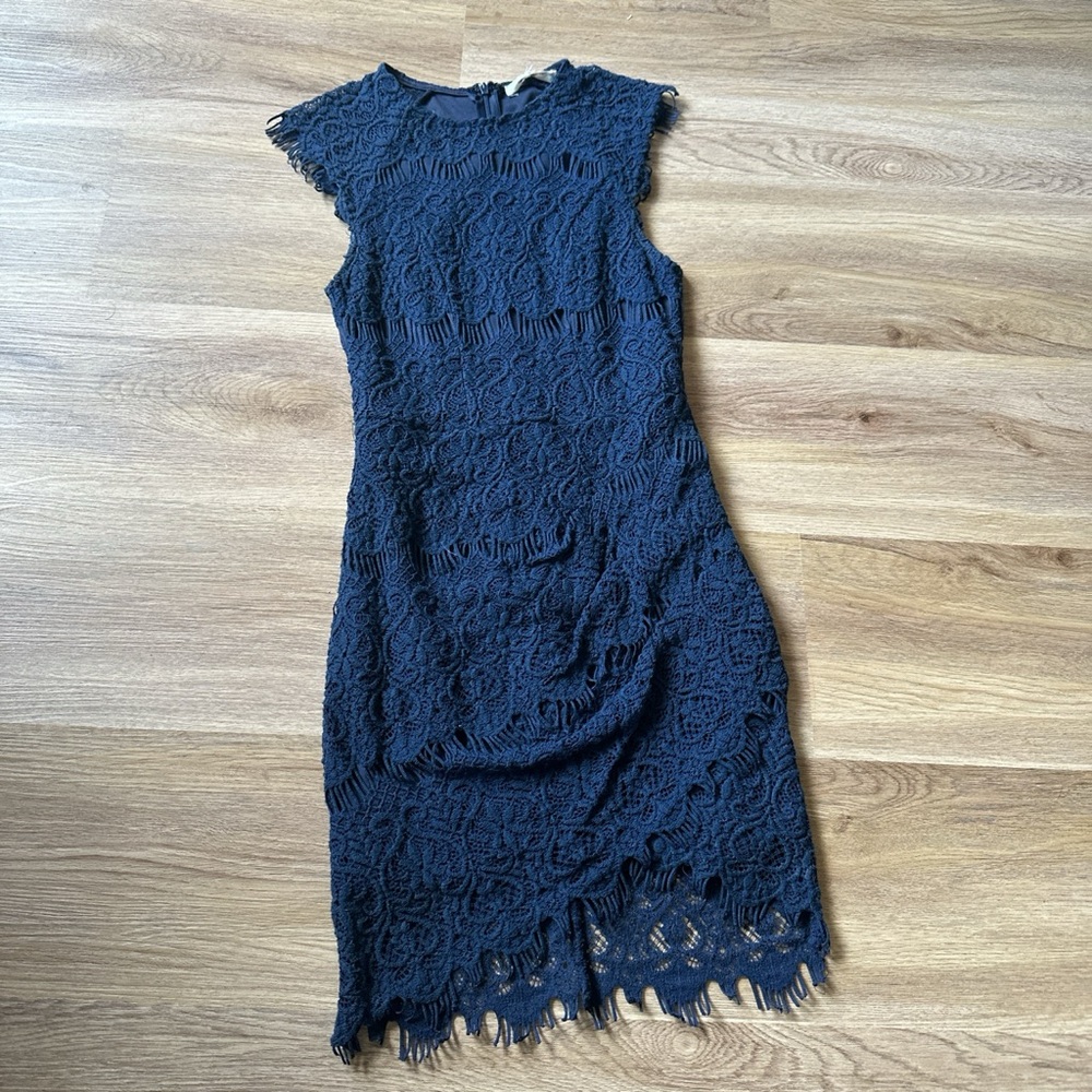 Hello Molly Blue Lace Dress